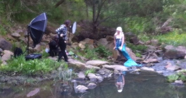 mermaid in the creek