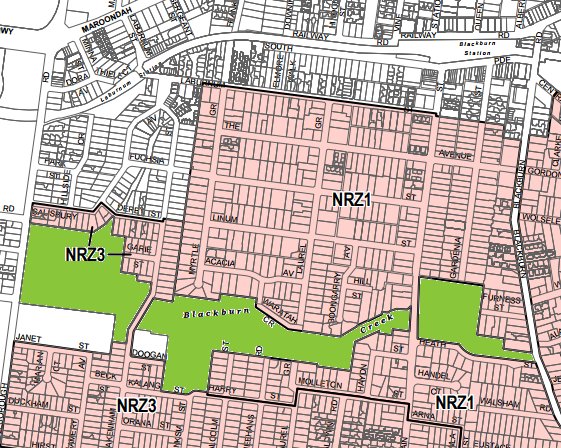 Blackburn Creeklands and neighbourhoods