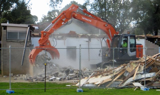 pavilion coming down